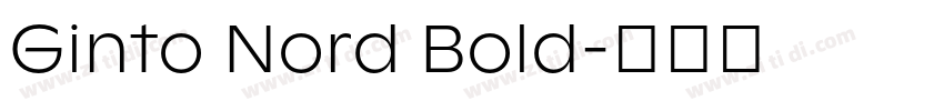 Ginto Nord Bold字体转换